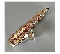 Saxophone Alto Saxophone Silvering Body Gold Key Professional Sax Music Instrument With Case And Mouthpiece