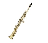 Saxophone B flat Alto Saxophone Set Brass Straight Tube Body Cyan Hand carved
