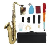 saxophone B flat tenor saxophone professional adult beginner instrument(Cyan)