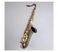 Saxophone Bb Tenor Saxophone Brass Body Black Nickle Plated Golden Keys Woodwind Instrument With Case