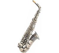 Saxophone Beginner Kit for Adults, Saxophone Musical Instrument Alto Saxophone Musical Instrument E-flat Brass Black Nickel Plated Bright Key Saxophone