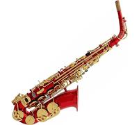 Saxophone Beginner Kit for Adults, Saxophone Musical Instrument Brass Body Red Lacquered Surface Saxophone Professional Alto E-flat Saxophone Instrument