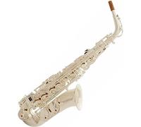 Saxophone Beginner Kit for Adults, Saxophone Musical Instrument Hand Carved E Flat Saxophone Brass Silver-plated Alto Saxophone With Full Accessories