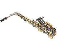 Saxophone Beginner Kit for Adults, Saxophone Musical Instrument Hand-carved Glossy Black Nickel Brass Body Gold-key Sax Alto E-flat Sax Wind Instrument