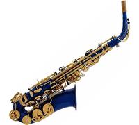 Saxophone Beginner Kit for Adults, Saxophone Musical Instrument Professional Brass Body Blue Lacquer Gloss Finish Alto Saxophone Woodwind Instrument In E-flat