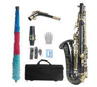 Saxophone Black Nickel Plated Gold Key Alto E Flat Brass Alto Saxophone With Case And Accessory