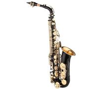 Saxophone Black Paint Brass Instrument for Beginner to Intermediate Players with Carrying Case