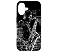 Saxophone Boy Sketch Marching Band Case for iPhone 17