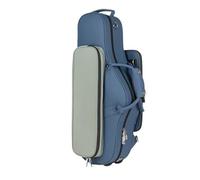 Saxophone Case E-Flat Alto Saxophone Accompanying Bag Musical Instrument Suitcase Lightweight Satchel Carryable Backpack(Blue)