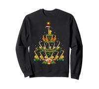 Saxophone Christmas Tree Lights Music Lover Musical Xmas Sweatshirt