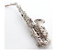 Saxophone Classic Silver Alto Saxophone E Flat French High-end Instrument Hand Deep Carving Pattern Alto Sax