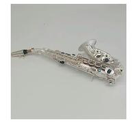 Saxophone Classic Silver Plated B Flat Professional Curved High-pitched Saxophone Brass Wind Instrument With Case