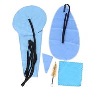 Saxophone Cleaning Kit Comprehensive 5Pcs Set with Multi-Function Cleaning Swab and Cloth for Enhanced Care of Mouthpieces and Wind Instruments
