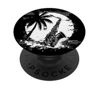 Saxophone Drawing Reed Instrument PopSockets Adhesive PopGrip