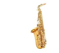 saxophone E-flat Alto Saxophone Beginner Exam Professional Performance Brass Gold Double Tendons + Leather Case