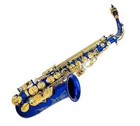 Saxophone Eb Alto Saxophone Brass Body Engraved Pattern E Flat Sax 802 Key Type Sax Instrument With Strap Padded Case (Color : 02)