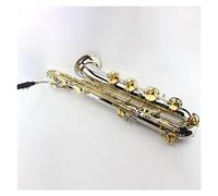 Saxophone Eb Baritone Saxophone Brass Nicke Silver Body Gold Key Sax Musical Instrument With Mouthpiece Case