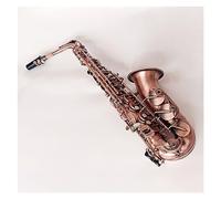 Saxophone Eb E-flat Alto Saxophone Red Bronze Bend Sax Carve Pattern Woodwind Instrument With Case