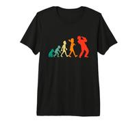 Saxophone Evolution Human Saxophonist Music Jazz Player Band Premium T-Shirt