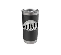 Saxophone Evolution Moon Jazz Saxophonist Stainless Steel Insulated Tumbler