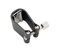 Saxophone Fastener Clip Clamp Single Screw Adjustment Alto Sax Mouthpiece Ligature Clip Color Grade Stainless Steel (Color : Black)