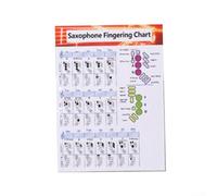 Saxophone Fingering Chart for Beginners Including Chord Table with Suggested Fingerings, Printed on Coated Paper, Supplied with Protective Paper Tube (S)