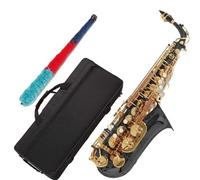saxophone France Professional Alto Saxophone Antique E-flat Brass Saxophone Instrument Jazz Instrument For Beginners (Color : Green antique)
