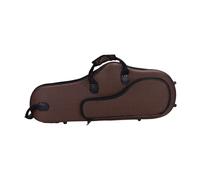 Saxophone Gig Bag Wind Instrument Travel Bag Sax Gig Bag with Exterior Pocket Water Resistant Saxophone Backpack Accessories, brown