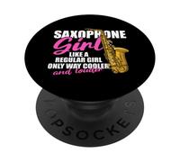 Saxophone Girl Saxophone Player Saxophone PopSockets Adhesive PopGrip