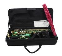 Saxophone Green Eb Alto Hand Carved Saxophone Wind Musical Instrument With Cloth Box