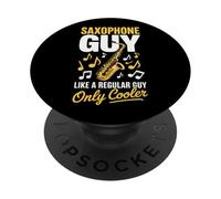 Saxophone Guy Like A Regular Guy Only Cooler Musician PopSockets Adhesive PopGrip