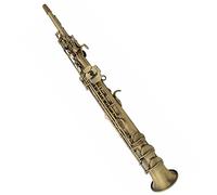 Saxophone Hand-carved Green Bronze Straight Tube High-pitched B-tune Saxophone Brass Tube Body Integrated Sax