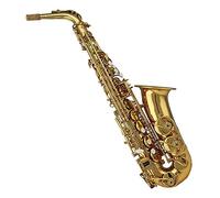 Saxophone Hand Engravings Brass Body Gold Lacquer Eb Tone Alto Saxophone With Mouthpiece