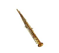 saxophone High Grade Straight Phosphor Copper Body Gold Lacquer Keys Soprano Saxophone