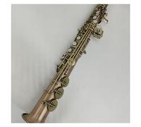 Saxophone High-pitched Saxophone B-flat Phosphor Copper Straight Pipe One To One Carved Pattern Sax Instrument With Case