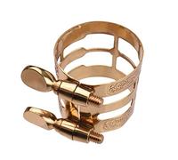 saxophone,HUIOP Double Screw Adjustment Saxophone Ligature Compact Durable Sax Ligature for Alto Saxophone,Saxophone ligature,saxophone