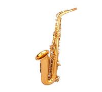Saxophone In E Flat Lacquered Gold Hand-carved Brass Performance-grade Bronze Saxophone (Color : Brass)