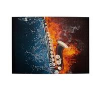 Saxophone In Fire And Water,500 Pieces Puzzles for Adults-Wooden Jigsaw Puzzle for Adults Elderly