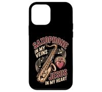 Saxophone In My Veins Jesus In My Heart Worship Case for iPhone 12 mini