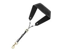 Saxophone Instrument Accessories Adjustable Saxophone Universal Strap Soft Leather Double Shoulder Saxophone Straps With Metal Hooks