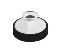 Saxophone Instrument Accessories Alto Saxophone Silencer Woodwind Musical Instrument Accessories Round Light-Weight ABS Mute Dampener For Alto Sax (Color : Silver)