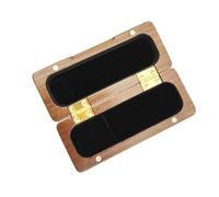 Saxophone Instrument Accessories Alto Saxophone Solid Wood Mouthpiece Box Black Walnut Saxophone Mouthpiece Box Wind Instrument Parts (Color : B)
