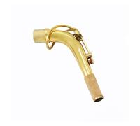 Saxophone Instrument Accessories Golden Brass Alto E Flat Saxophone Bent Neck 2.45cm Diameter Saxophone Mouthpiece Bent Pipe