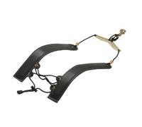 Saxophone Instrument Accessories Leather Saxophone Shoulder Neck Strap Adjustable Neck Strap For Alto Tenor High-pitched Sax (Color : Bk)
