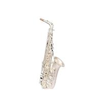 Saxophone Instrument Double Key Rib Alto E Flat Silver Plated Saxophone Instrument