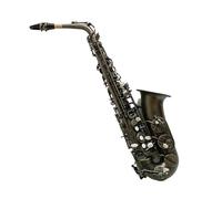 Saxophone instrument Professional Adults Eb Alto Saxophone Matte Black Nickel Plated Carved Surface E Flat Instrument Sax With Case(A)