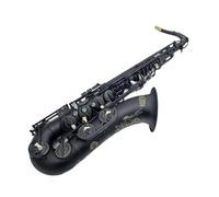 Saxophone instrument Tenor Saxophone B Flat Black Nickel Plated Professional Grade Musical Instrument With Case Accessories(A)