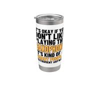 Saxophone is for Smart People Funny Saxophonist Stainless Steel Insulated Tumbler