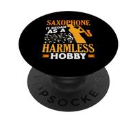 Saxophone It Began As A Hobby Funny Saxophonist PopSockets Adhesive PopGrip