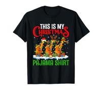 Saxophone Jazz Music Player This is My Christmas Pajamas T-Shirt